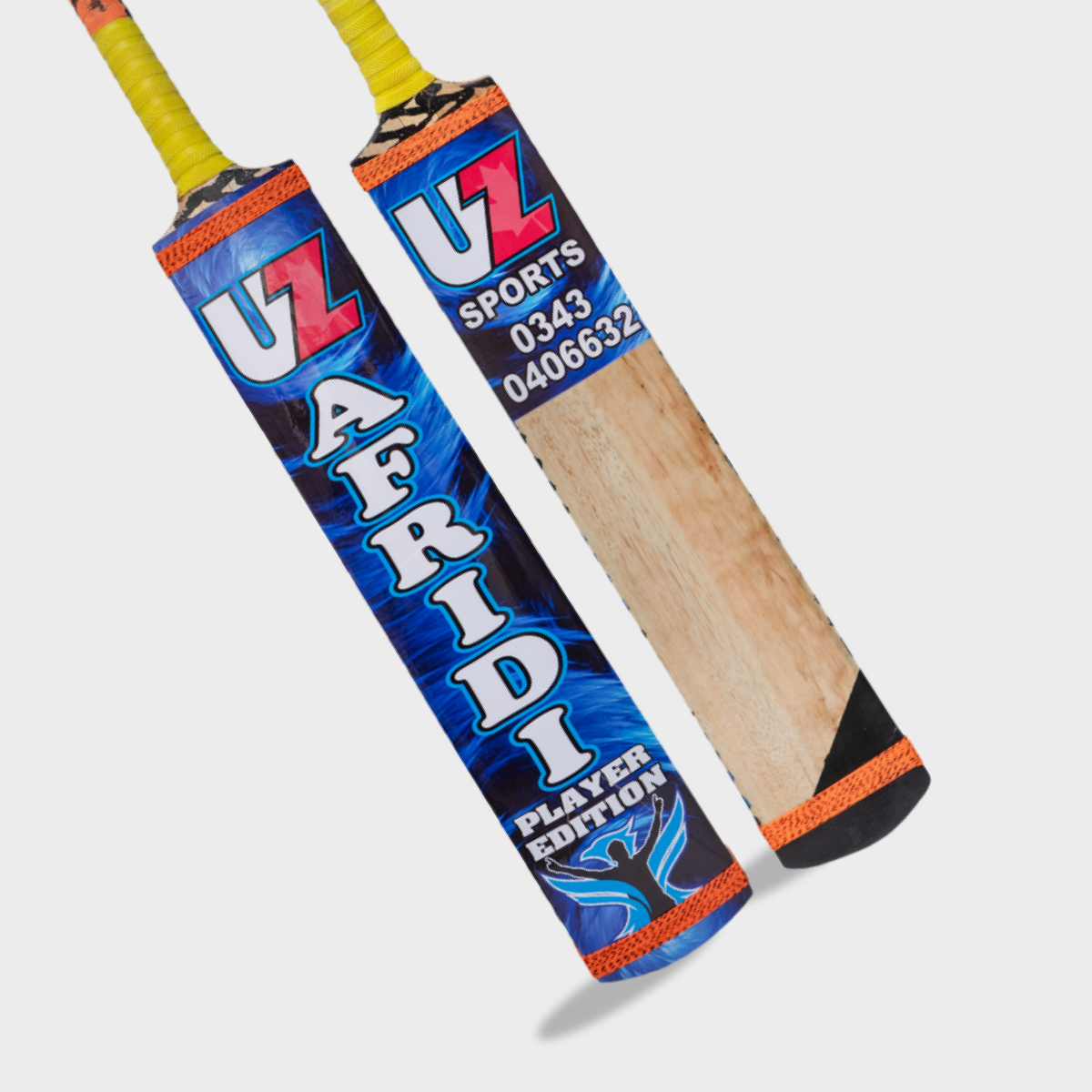 UZ Afridi Blue Tape Ball Bat UZ Cricket